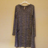 Versatile Cute Grey Knit Dress - M
