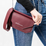 Burgundy Convertible wristlet/crossbody purse