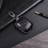 Black Leather Airpod Case