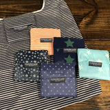 Blue Stars Reusable Folding Travel Shopping Bag