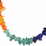 Barefoot Balance Rainbow Glass Chip Anklet