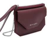 Burgundy Convertible wristlet/crossbody purse