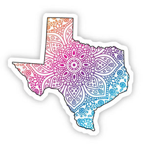 Texas Mandala Vinyl Sticker