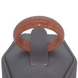 Red Jasper Stone Band Ring - size 7.75