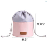 Pink & Gray 2-Tone Travel Waterproof Cosmetic Toiletry Bag