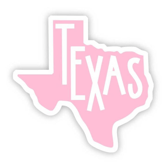 Texas Pink Vinyl Sticker