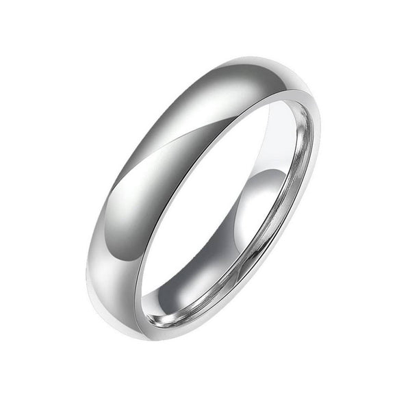 Stainless Steel Comfort Fit Ring - 11