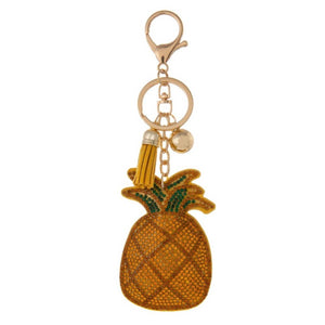 Crystal Tropical Pineapple Keyring / Purse Charm