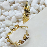 Dancing Butterflies Hoop Earrings