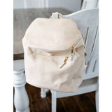 Creamy Ivory Versatile Convertible Backpack Bag Purse Tote