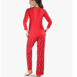 Memoi Red Snowflake Stop Judging 2-Piece Pajama Set