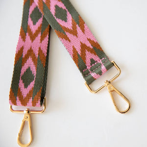 Pink Aztec Purse Strap