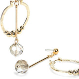 Sundry Tear Drop Earrings - Convertible - Gold