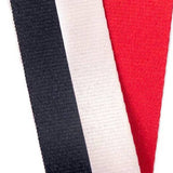 Colorful Black, White, Red Striped Crossbody Guitar Purse Strap
