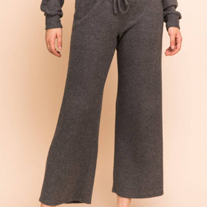 Cropped Knit Sweater Lounge Pants