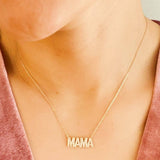 Shiny Crystal Mama Necklace