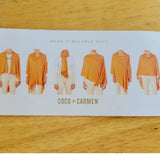 Fig Lightweight Soft Knit Ponchos Shawl Wrap Scarf - Wear Multiple Ways