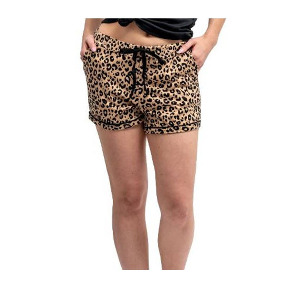 Soft Comfy Cheetah Lounge Shorts