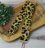 Yellow Black Leopard Adjustable Crossbody Bag Purse Strap